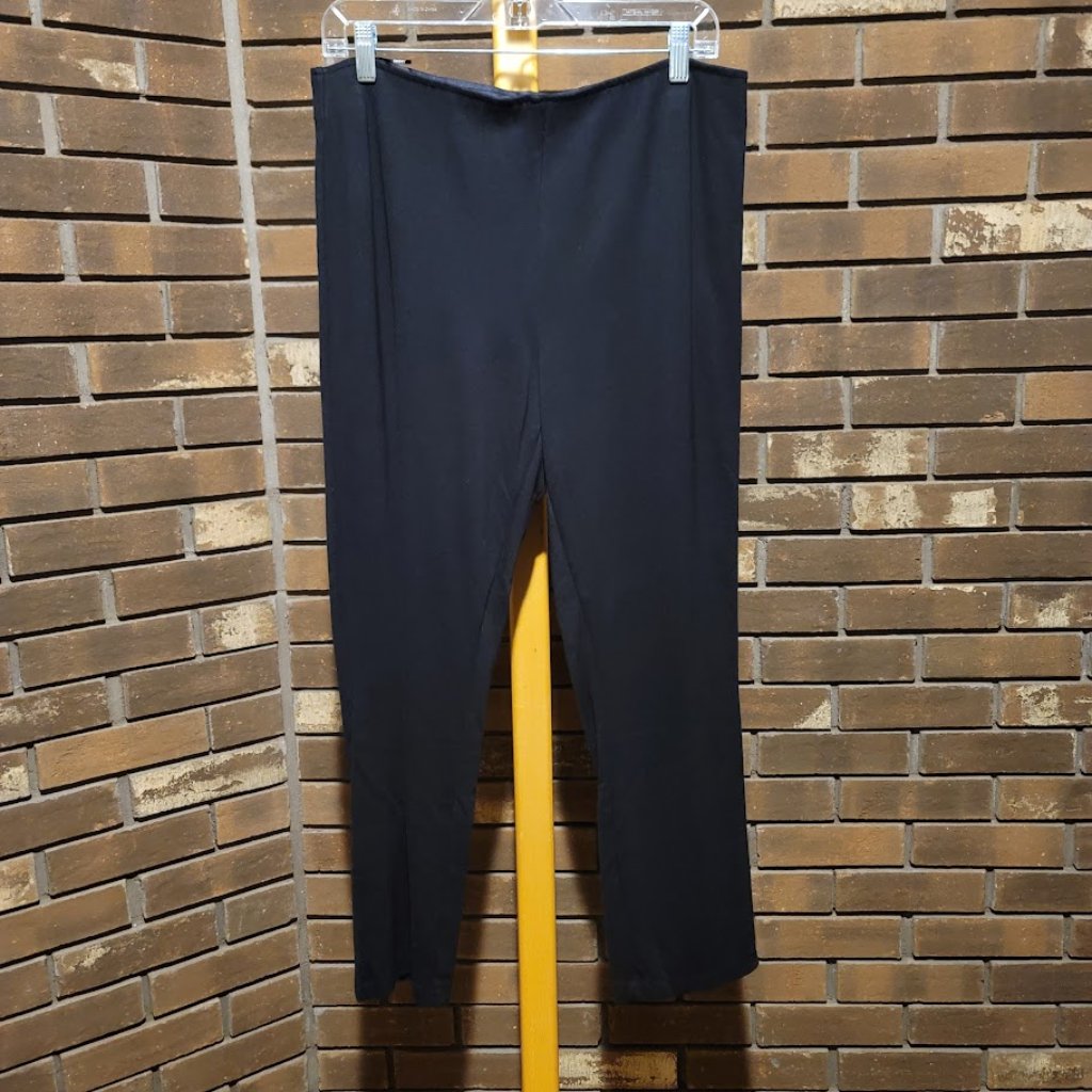 Dkny Black High Waisted Pull On Dress Pants Office Siren Career Size Xl
